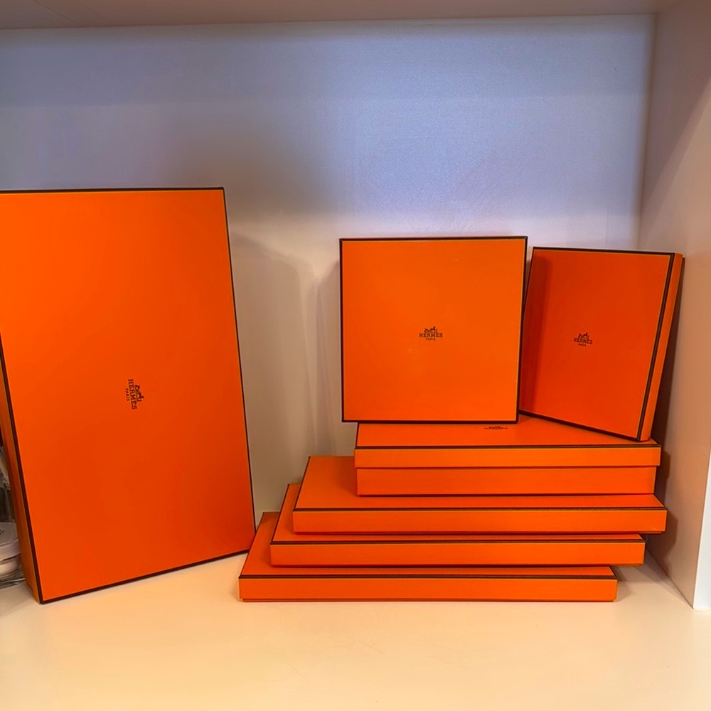 Hermès Orange Boxes Set of 7